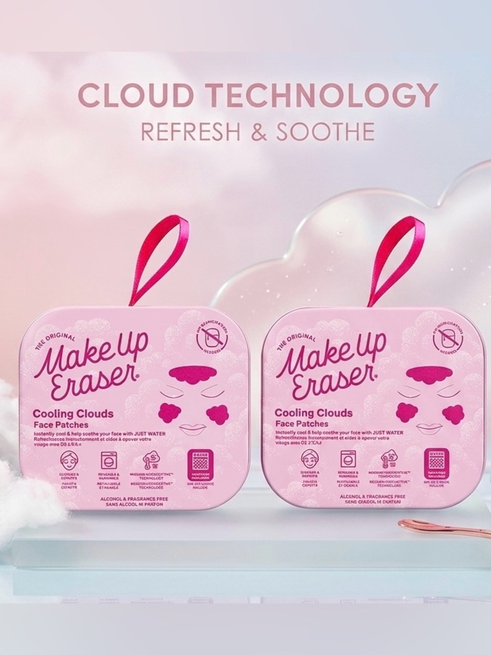 MakeUp Eraser Cooling Clouds Face Patches | 2-Pack | Brand New